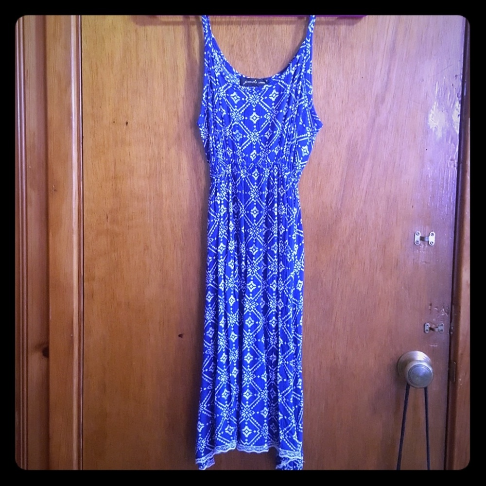 Jewels Glam cute sleeveless Blue dress